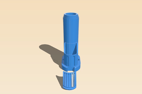 Nerf Star Lord Quad Blaster Bottom Barrel Replacement _ Extension | 3d print model
