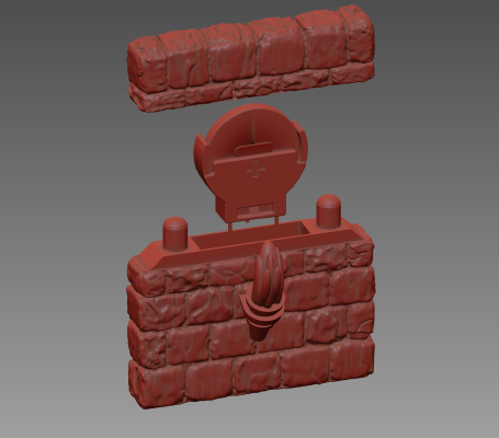 OpenForge Stone Flicker LED Torch Wall - Simplified | 3d print model