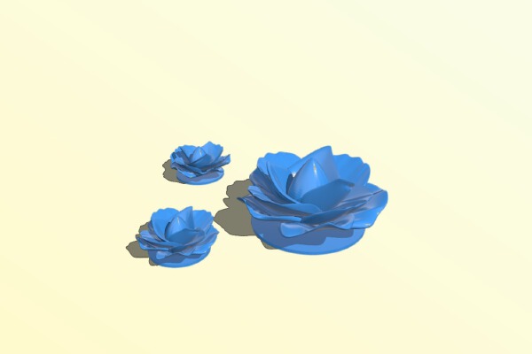 Flower Earrings and brooch | 3d print model