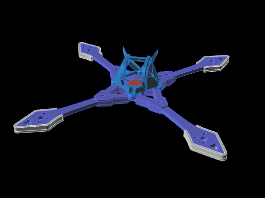 Nano X4 frame | 3d print model