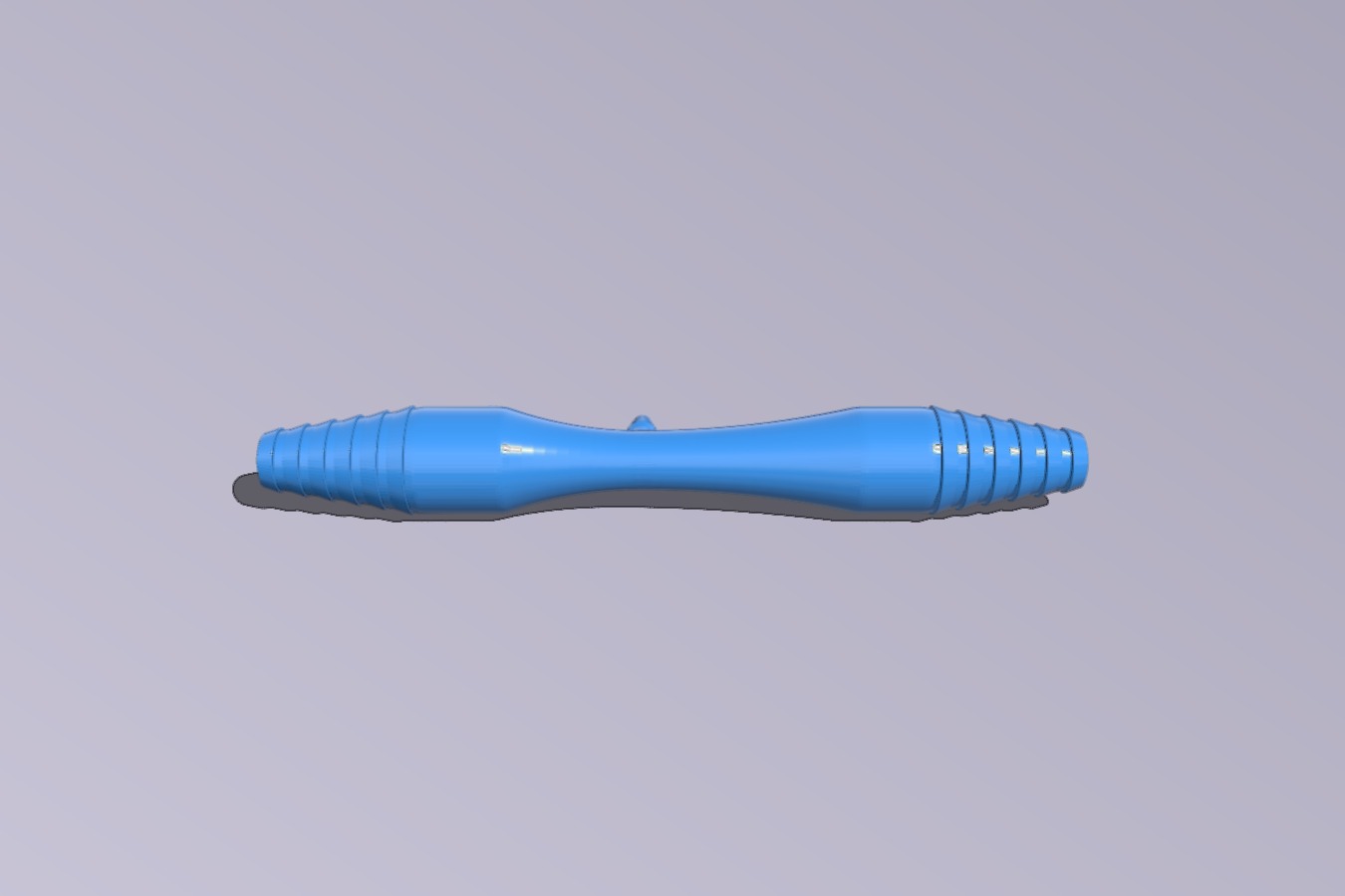 Venturi gas flowrate measurement pipe