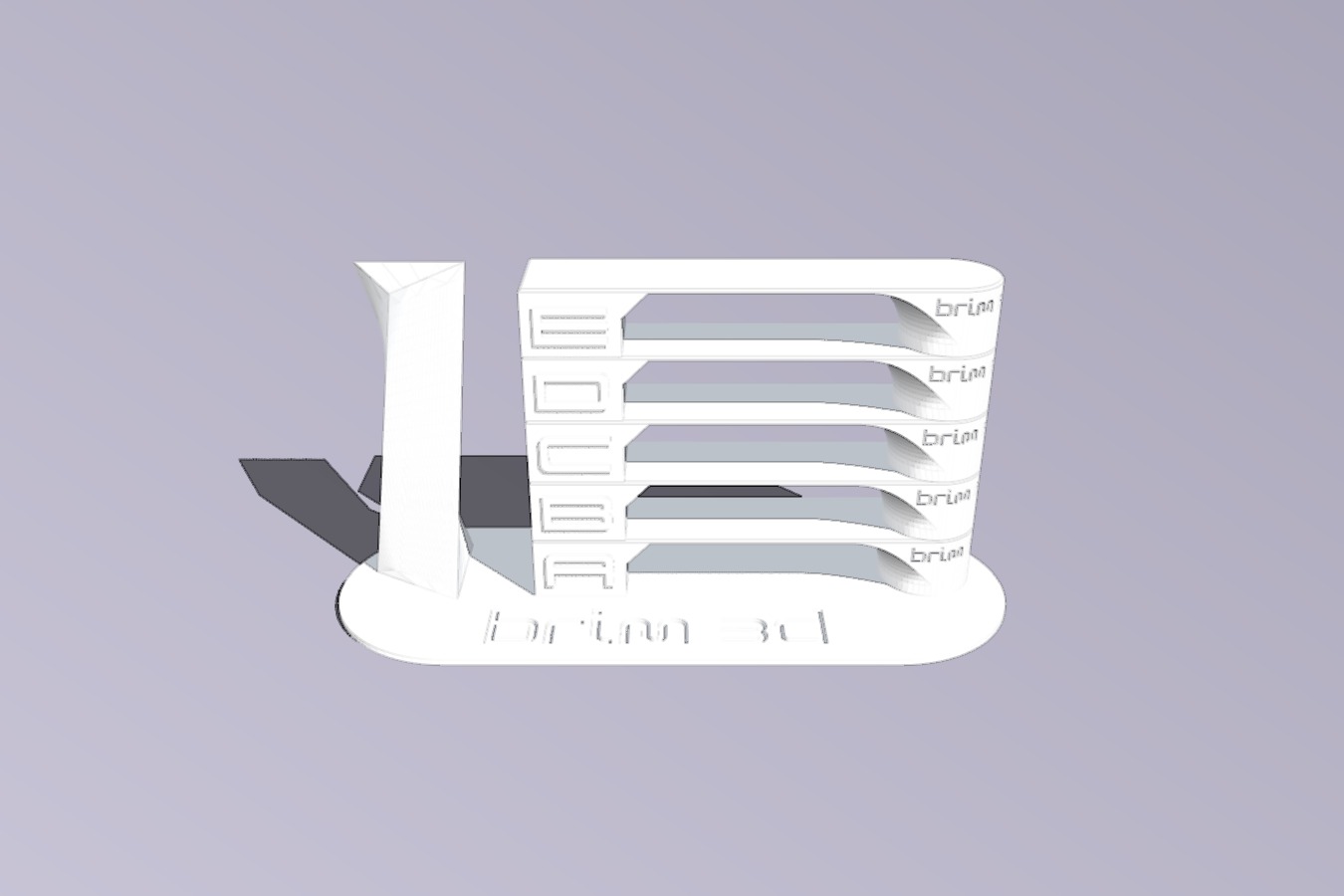 Temperature calibration tower brim3d V2
