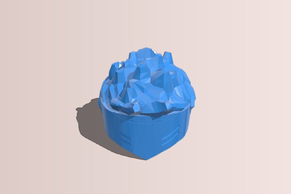 Lego Sized Adam Taurus Mask With Spiky Hair | 3d print model