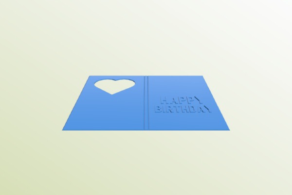 3D Birthday Card | 3d print model