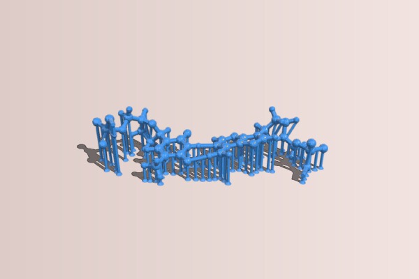 DNA Ball and Stick Model Base Pair | 3d print model