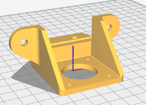 D-BOT Shortened Z Axis Motor Mounts | 3d print model