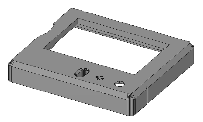 Improved Full Graphic LCD Case and Dock - RepRap Discount Cradle Mount | 3d print model