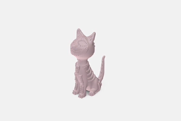 pink cat | 3d print model