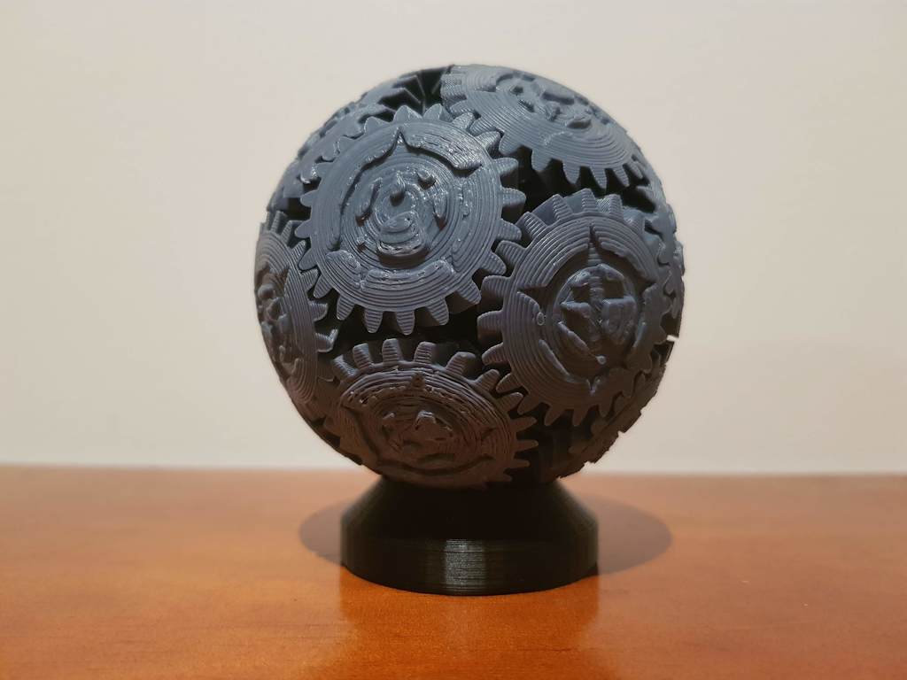 Screwless Gear Sphere w_ Custom Logo v2