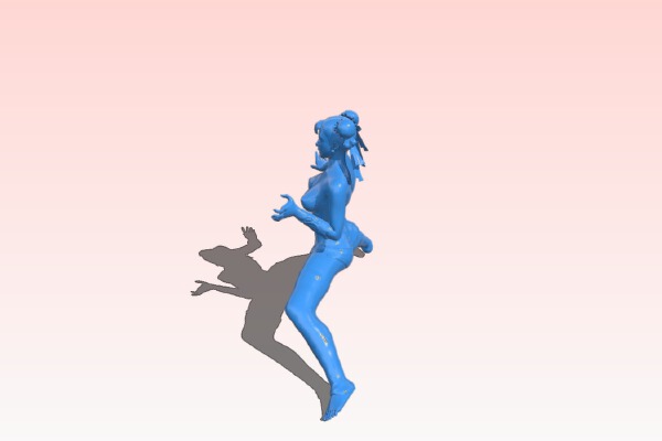 Female martial artist | 3d print model