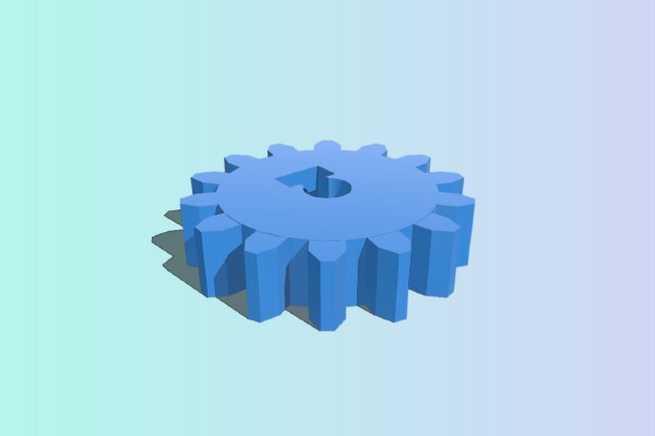 RapMan Replacement extruder gear | 3d print model