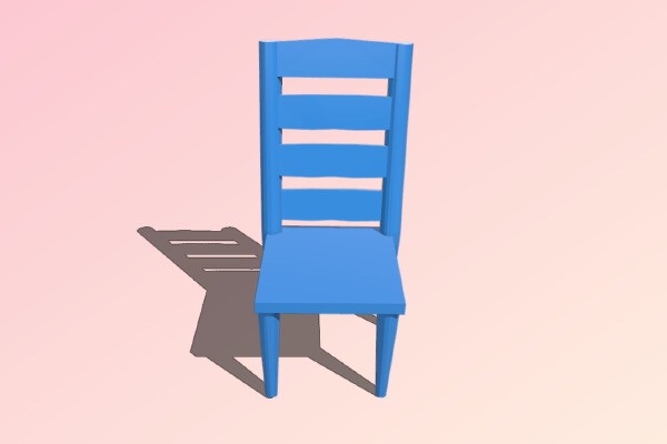 Chair ladderback | 3d print model
