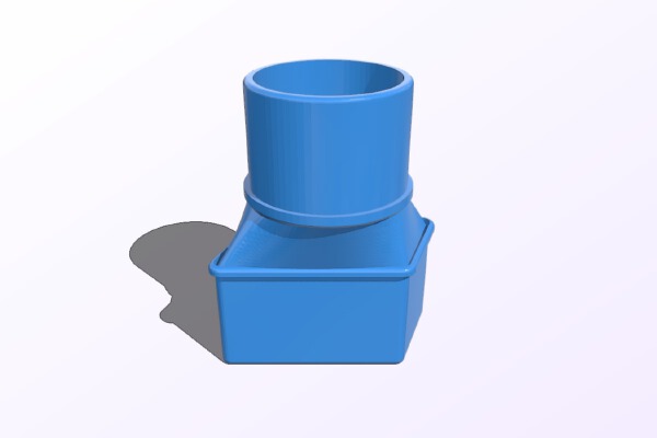 Bosch planer vacuum adapter | 3d print model
