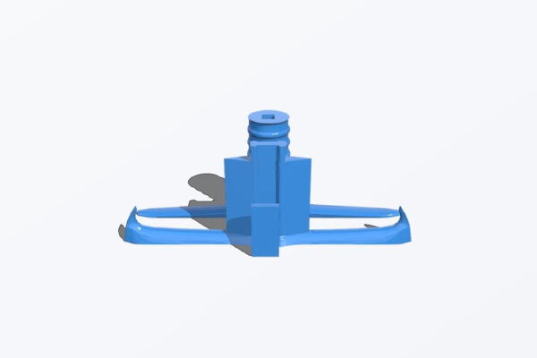 Long claw handle - No support print | 3d print model