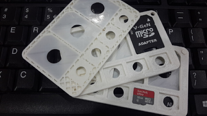 MicroSD Organizer (Multistack) | 3d print model