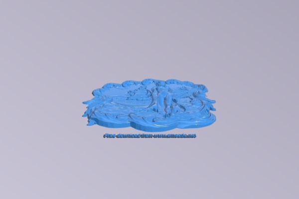 Picture of woman on the beach | 3d print model