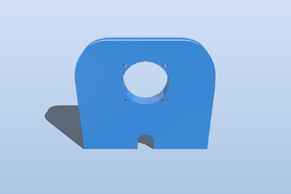 Bibo2 Hood Vent for engraving fumes using 40mm fan | 3d print model