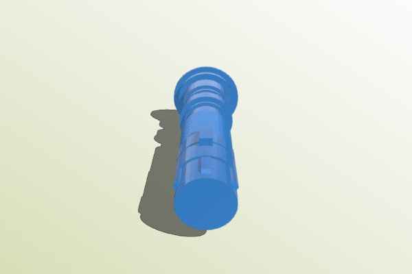 Luke's 1st lightsaber BIC holder | 3d print model