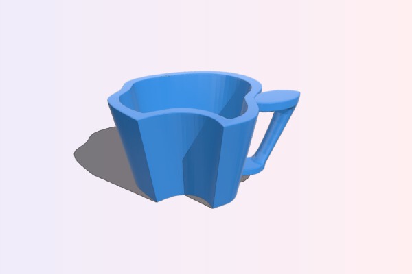 Cup – Apple style | 3d print model