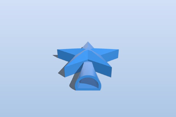 Desktop Christmas Tree Star Topper | 3d print model