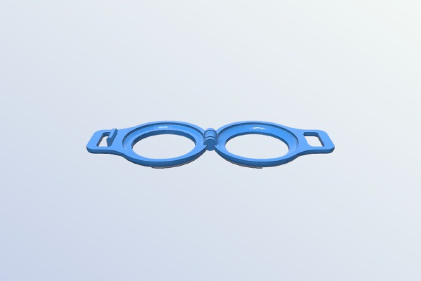 *Apple AirTag Keyring Case Print in Place | 3d print model