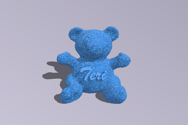 Teri Fuzzy Bear | 3d print model