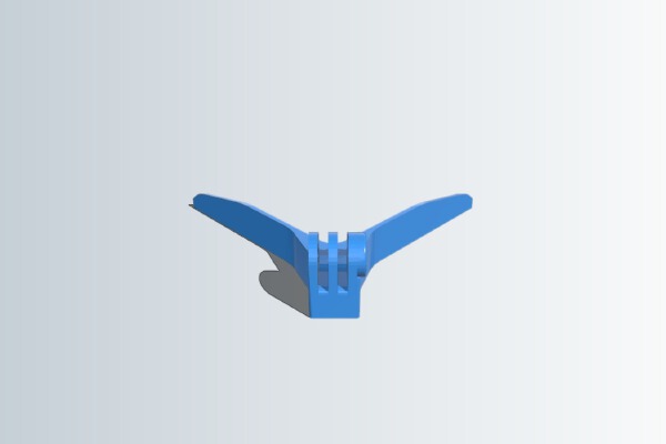 Airoh Commander Gopro chin mount | 3d print model