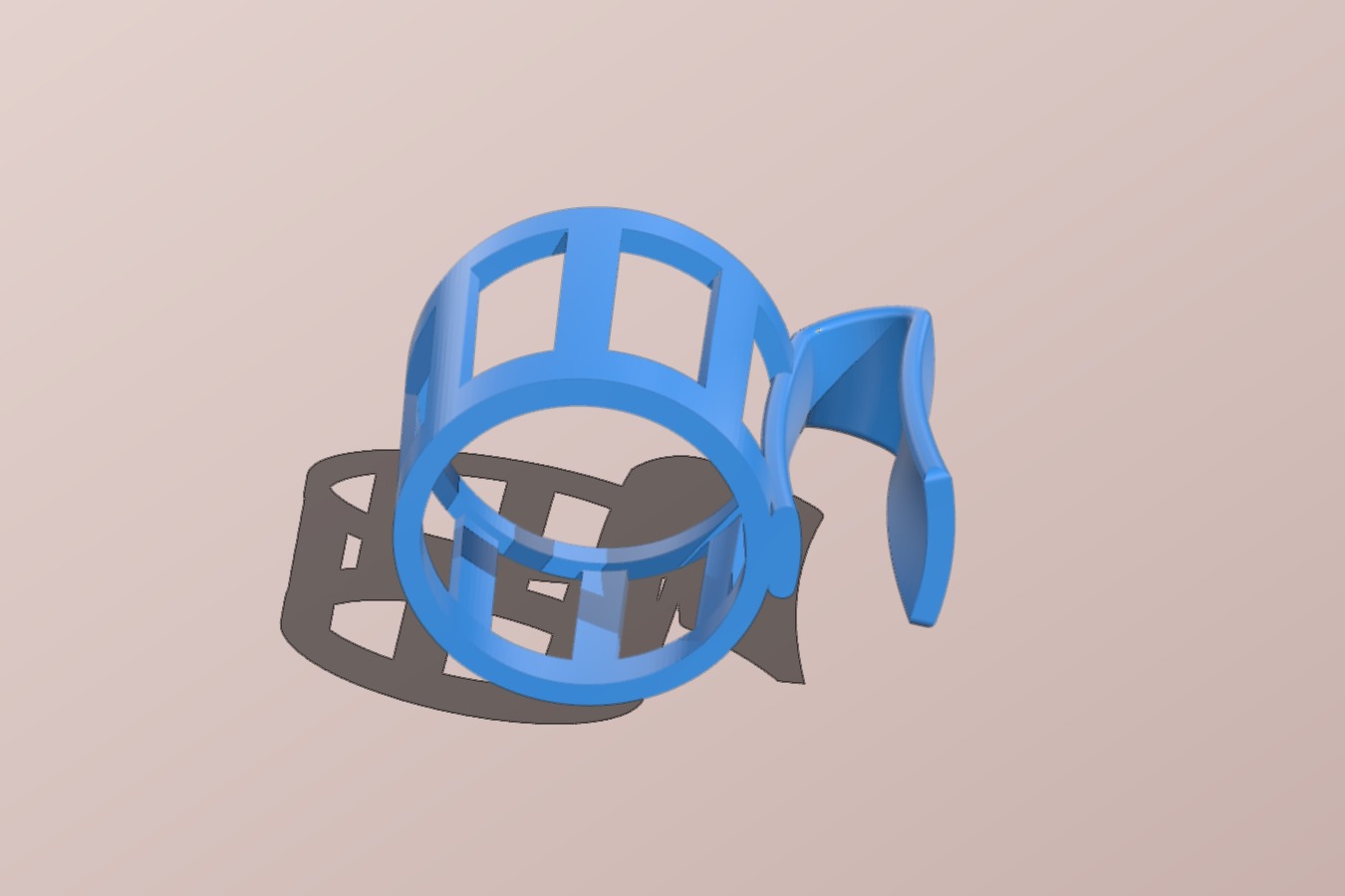 Polystyrene cup handle