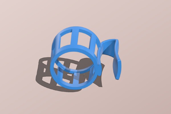 Polystyrene cup handle | 3d print model