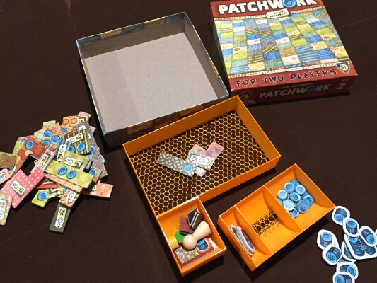 Patchwork Board Game Insert Lightweight | 3d print model