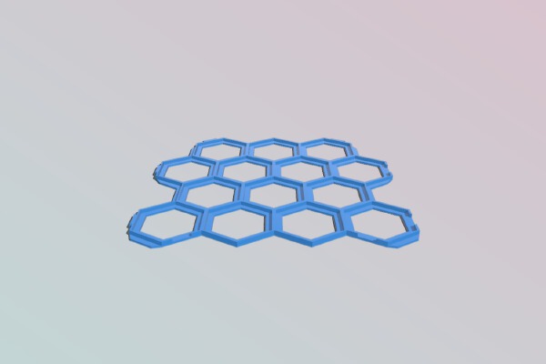 Hex Quest Interlocking Tile Grid | 3d print model