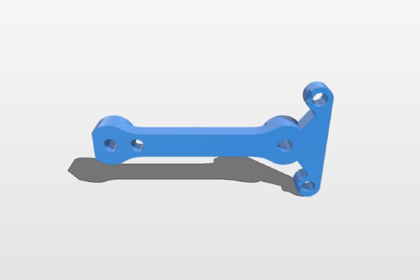 A mount for an Adafruit Pro Trinket processor. | 3d print model