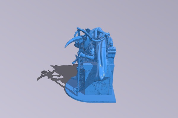 The demon lord and the scythe | 3d print model