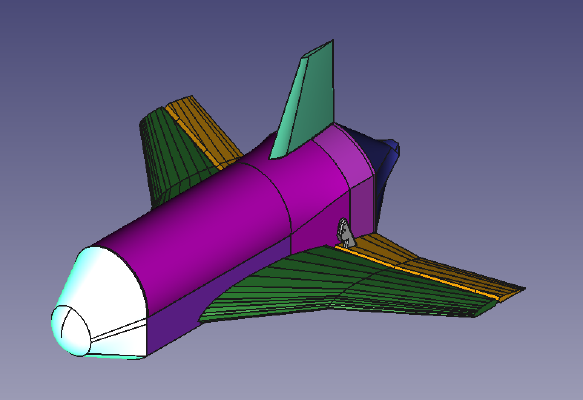 RC Space plane MIKEX-7 | 3d print model