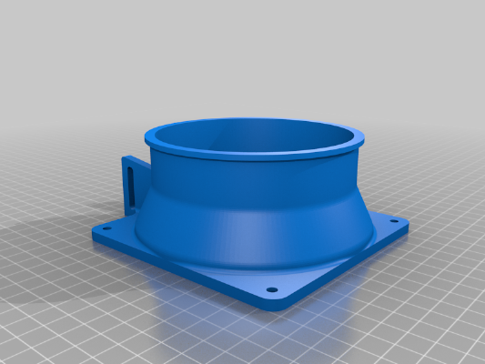 120mm to 4" Exhaust Fan Shroud for Grow Tents | 3d print model