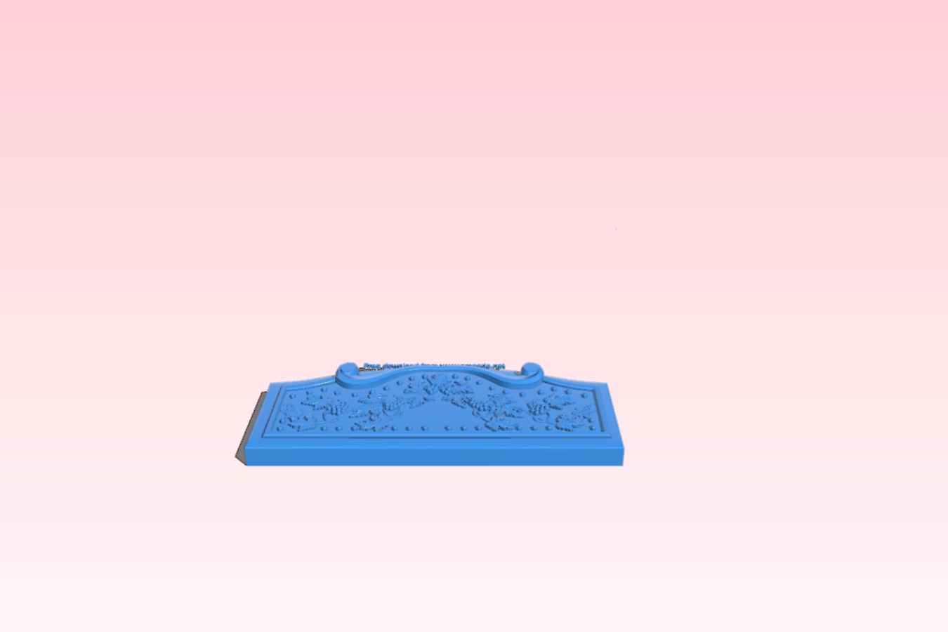 Bed frame pattern
