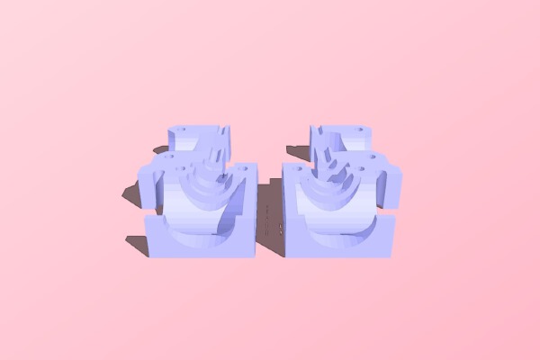 Mirrored - Prusa i3 Plus 1.75mm Direct E3D Extruder | 3d print model