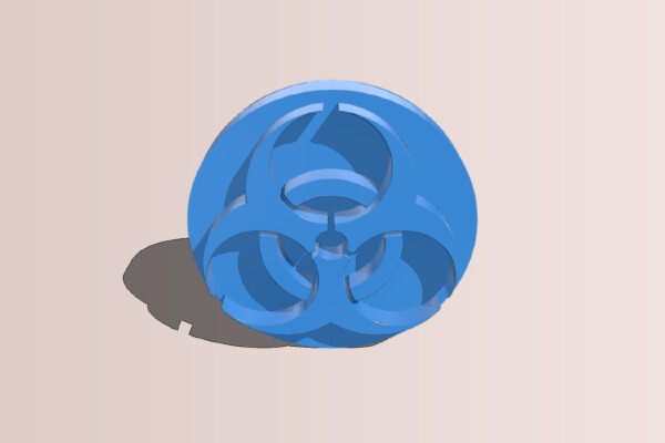 BioHazard Leather Stamp | 3d print model