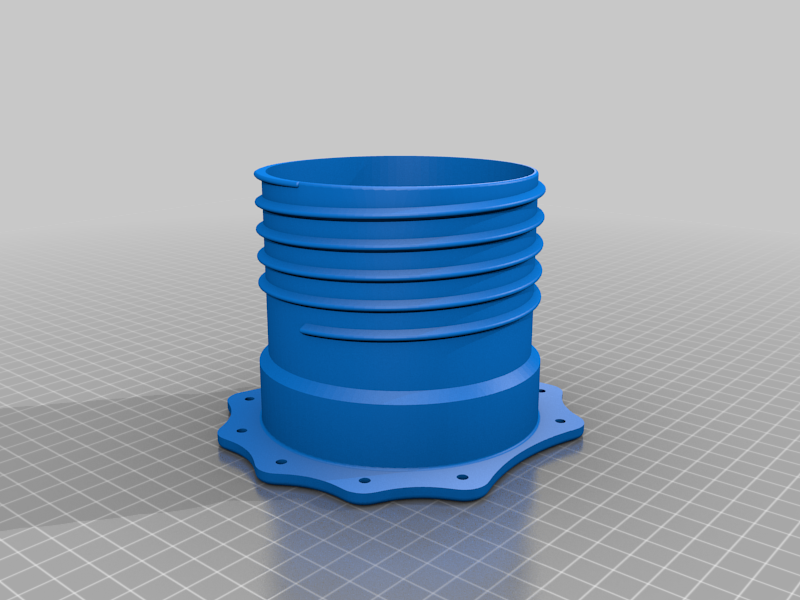 100mm flexible dust pipe to surface connector