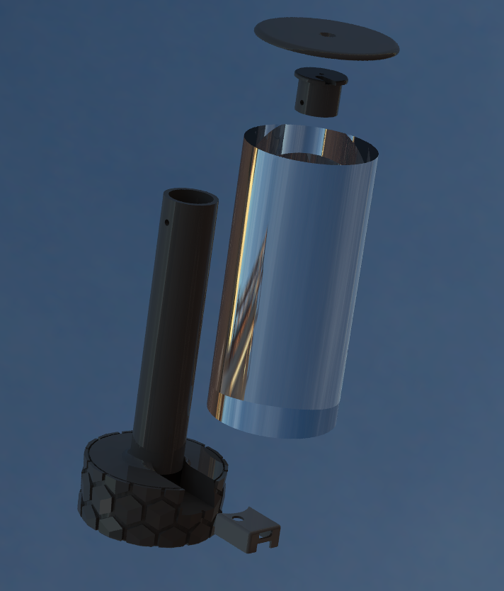 Desk Lamp With Patterned Base.