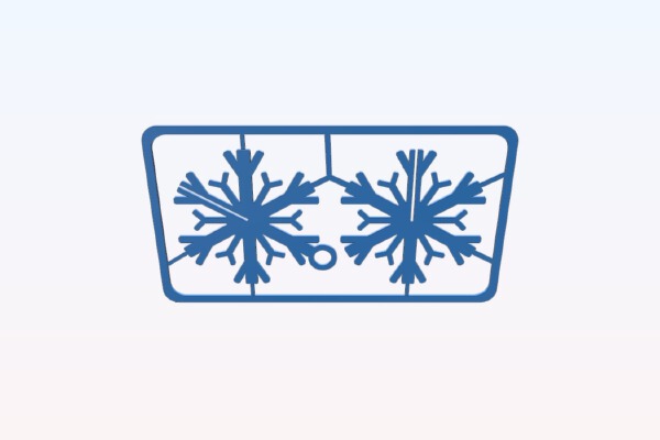 Snowflake Kit Card | 3d print model