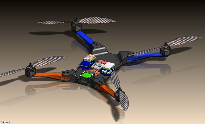450 size Quad Copter | 3d print model