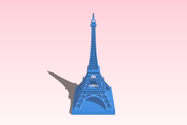 Greeble City Landmarks - Eiffel Tower | 3d print model