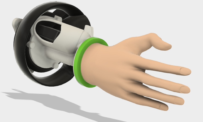 -Oculus Touch ready- The shake hand holder for NOVINT Falcon | 3d print model