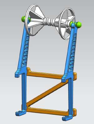 Anet A8 Spool Holder & Brace | 3d print model