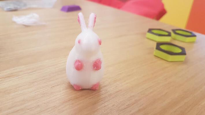 Standing Rabbit (dual extrusion edition) | 3d print model