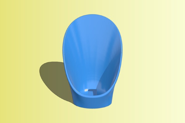 megaphone for smartphone with cable hole | 3d print model