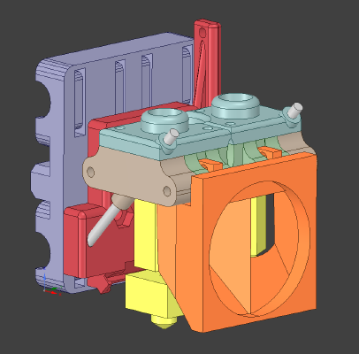 Dual I3 hexagon bowden | 3d print model