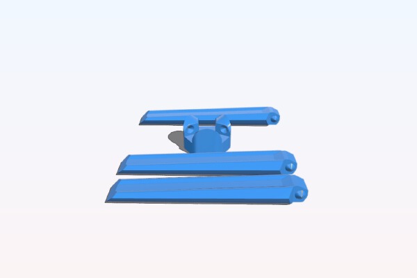 Separated legs and base for "Mini Tripods" by walter | 3d print model
