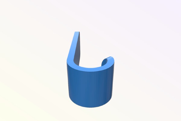 Basic towel hook | 3d print model